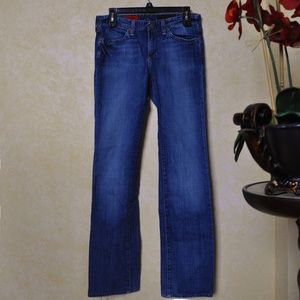 AG Bootcut Straight Leg Denim Jeans Adriano Gold